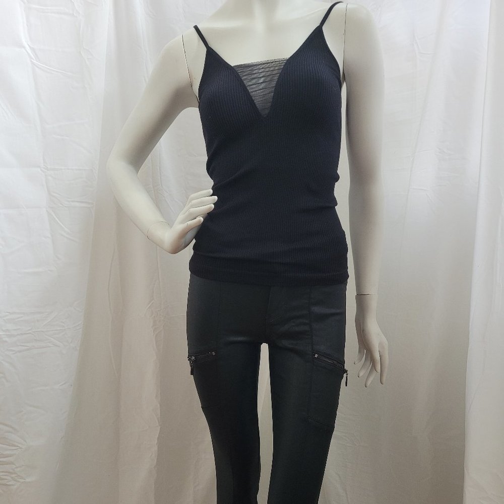 free people Black Ribbed Tank XS
